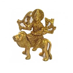 Латунная статуэтка Дурга Ма, Durga Ma Brass Idol, произв. Kalyan Puja