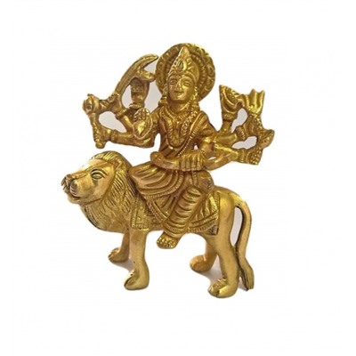 Латунная статуэтка Дурга Ма, Durga Ma Brass Idol, произв. Kalyan Puja