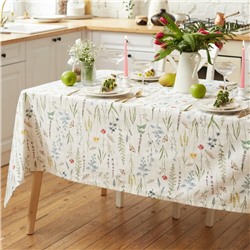 Скатерть "Этель"Wild flowers 149х180см, 100% хл, репс 210 г/м2