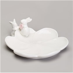 БЛЮДО СЕРВИРОВОЧНОЕ "КРОЛИКИ" 22,6Х18,8Х6,8 СМ
