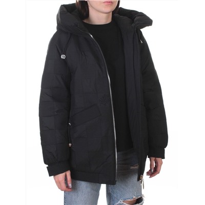 A05 BLACK Куртка стеганая зимняя женская (150 гр. холлофайбер)