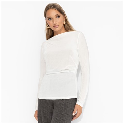 Лонгслив с декоративной сборкой, Линия утончённости