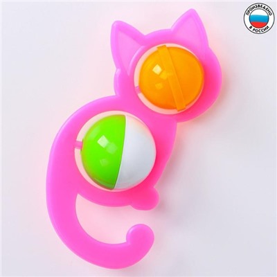 Погремушка «Кошечка», цвета МИКС