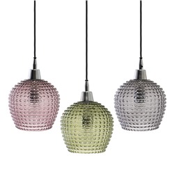 Светильник подвесной каскадный Aurora, 65х18 см, сливовый/зеленый/серый