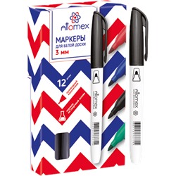 Маркер для доски "Attomex  пулевидный  3мм черный 5040703/12/Китай