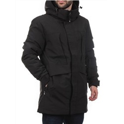 2182 BLACK Куртка мужская зимняя облегченная (130 гр. холлофайбер)