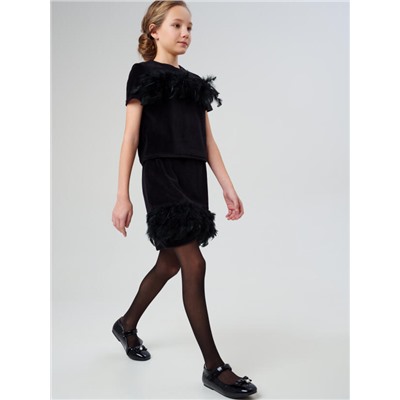 Комплект для девочки: джемпер, юбка