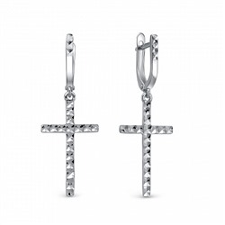 Серьги родированные серебро 925*