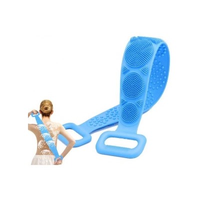 00000793 Двухсторонняя силиконовая массажная мочалка для душа