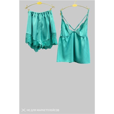 D0121 ЗЕЛЕНАЯ ПИЖАМА1910453084