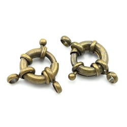 Замок кольцо цв.латунь диаметр 15мм