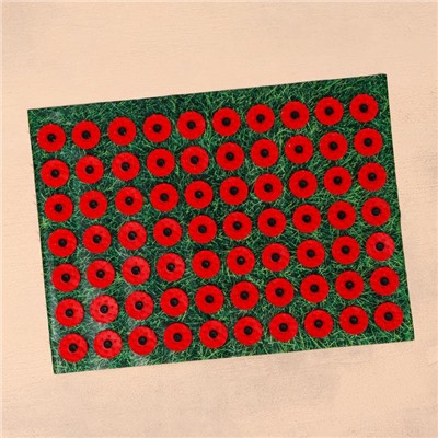 Аппликатор «Кузнецова - Любимой маме», 70 колючек, плёнка, 23×32 см, красный