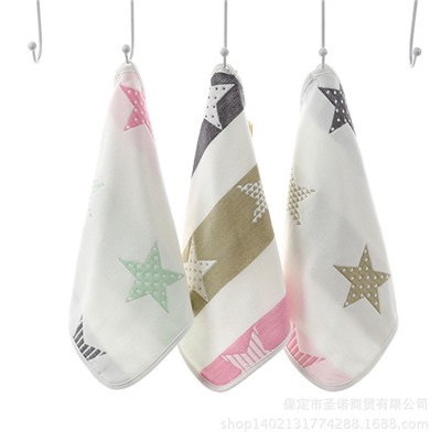Winter gauze children's eating bib, soft breathable handkerchief