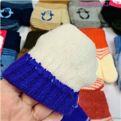 Детские варежки теплые с начесом длина 13 см Арт 1 тип 2