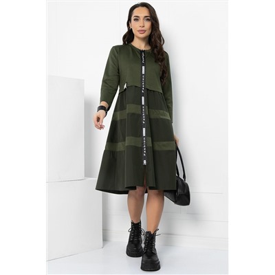Платье Наири (хаки) П14427-5М