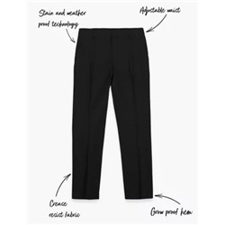 Boys' Skinny Leg Plus Fit School Trousers (2-18 Yrs)