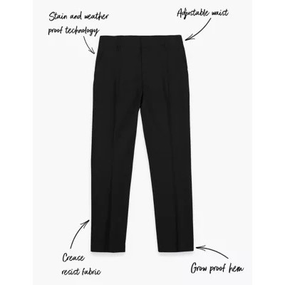 Boys' Skinny Leg Plus Fit School Trousers (2-18 Yrs)
