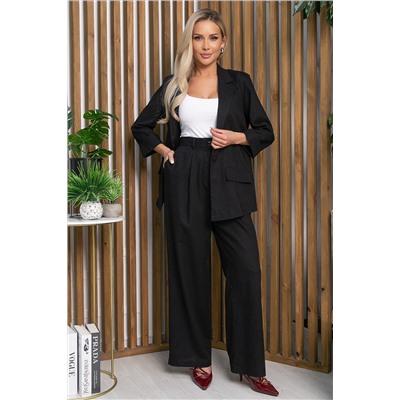 Пиджак льняной Мэрлин (черный) Б13239-7М