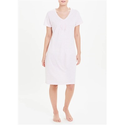 Stripe Lace Trim Nightie