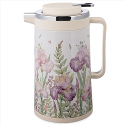 ТЕРМОС СО СТЕКЛЯННОЙ КОЛБОЙ, 950 МЛ, КРЫШКА С КЛАПАНОМ, СЕРИЯ "IRISES", СОХРАНЯЕТ ТЕМП-РУ ДО 24Ч