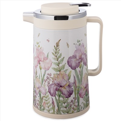 ТЕРМОС СО СТЕКЛЯННОЙ КОЛБОЙ, 950 МЛ, КРЫШКА С КЛАПАНОМ, СЕРИЯ "IRISES", СОХРАНЯЕТ ТЕМП-РУ ДО 24Ч