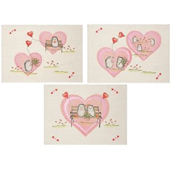 22С145-ШР+К/п.р/фкор Комплект полотенец из 3 шт. 45*60 "Ёжики-3" рис. 396