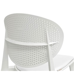 Стул SHT-S111-CN1 с мягкой подушкой из кож.зама
                        белый / белый