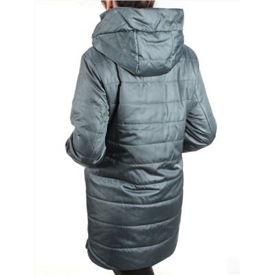 ZW-2181-C GRAY/GREEN Куртка демисезонная женская BLACK LEOPARD (100 гр.синтепона)