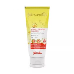 Солнцезащитный крем с Витамином Е и Календулой SPF 45 (100 мл), Vitamin E Calendula Suncreen SPF 45 PA++++, произв. Fabessentials