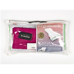 Подушка "ESPERA Ergonomic Mini" с чехлом 25х45