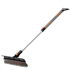 Щетка-сметка для снега со скребком телескопическая 900-1300 мм Stels