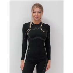 Термо лонгслив женский  серого цвета 02120Sr