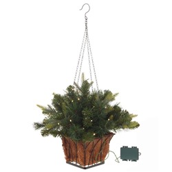 GAEM Кашпо хвойное с подсветкой, 35 LEDламп, 92ветки, L49 W49 H73 см, (3хАА н/п)