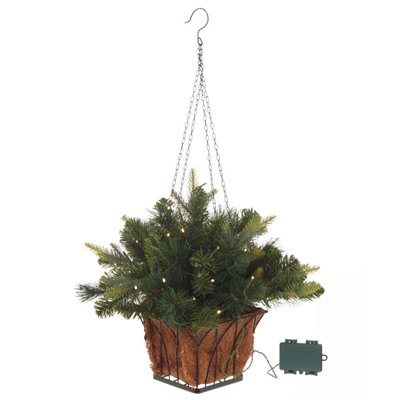 GAEM Кашпо хвойное с подсветкой, 35 LEDламп, 92ветки, L49 W49 H73 см, (3хАА н/п)