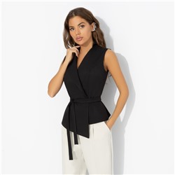 Жилет приталенный, Заслужить премию (черный)