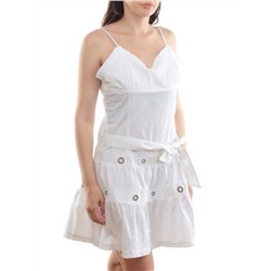 XA-68022 WHITE Сарафан женский (97% хлопок, 3% эластан)
