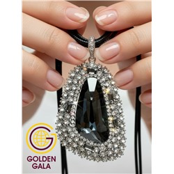 Кулон на кожаном шнурке "Женская грация" Арт КШ2130/17