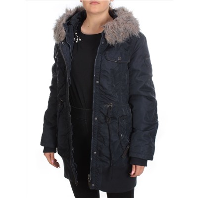 B-23 DARK BLUE Куртка зимняя женская NO NAME (100 гр. холлофайбер)