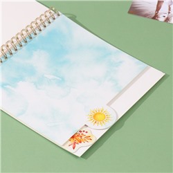 Фотоальбом на спирали 20 листов «Время года», объёмный элемент и 4 вкладки, 24×24 см