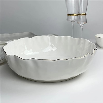 305-282 Салатник 30см ВАНЕССА ЗОЛОТО в под.уп.(х8)Фарфор