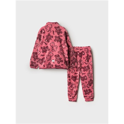 Комплект флисовый для девочки: куртка, брюки