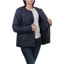 K-527 DK. BLUE Куртка демисезонная стеганая женская (70 гр. холлофайбер)