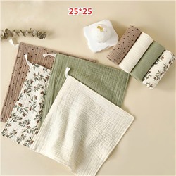 Акция Салфетки “МУСЛИН” набор 4 шт.  25*25 с петелькой