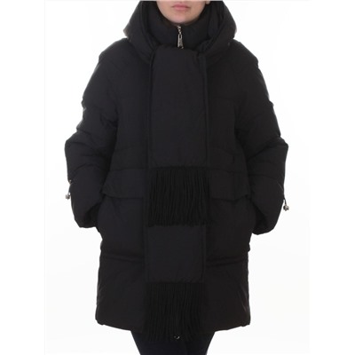 H781 BLACK Куртка зимняя женская (200 гр. холлофайбер)