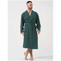 Мужской халат "Люкс" 2441-К / Зеленый