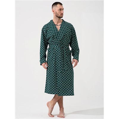 Мужской халат "Люкс" 2441-К / Зеленый