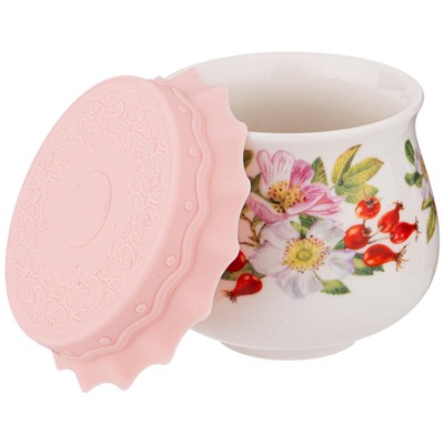 БАНОЧКА  С СИЛИКОНОВОЙ КРЫШКОЙ LEFARD "ШИПОВНИК" 180 МЛ (КОР=72ШТ.)