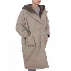 8030 DK. BEIGE Куртка демисезонная женская (100 гр. холлофайбер)