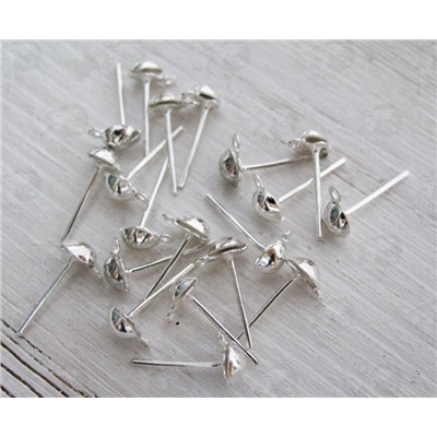 Заготовки для сережек "ГВОЗДИКИ" 2 шт