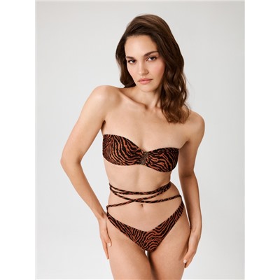 Бюстгальтер купальный жен.Bralette Rossana черный принт